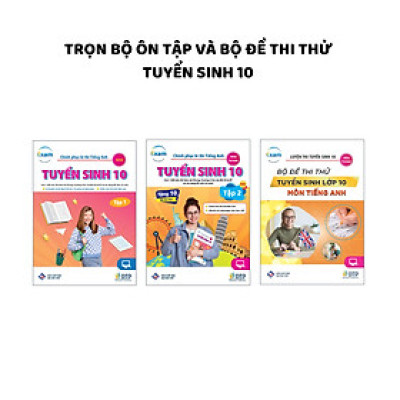 Sách - Dtpboosk - Trọn bộ ôn tập và bộ đề thi thử Tuyển sinh 10 môn Tiếng Anh