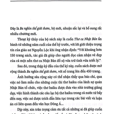 Ba Nghìn Thế Giới Thơm