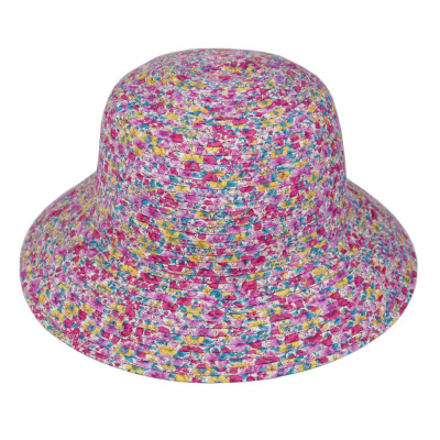 Nón nữ vành rộng 7cm mũ tai bèo mũ vành tròn cao cấp được gắn nhiều mẫu hoa khác nhau thiết kế riêng biệt