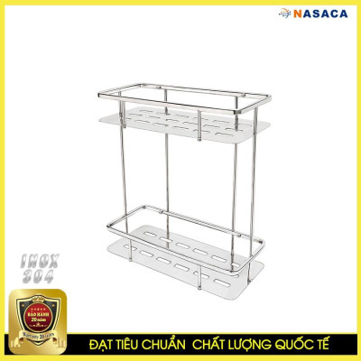 Kệ Inox Tấm Dài Đôi Tovashu TD2 (Inox 304 - Bảo hành 20 năm)