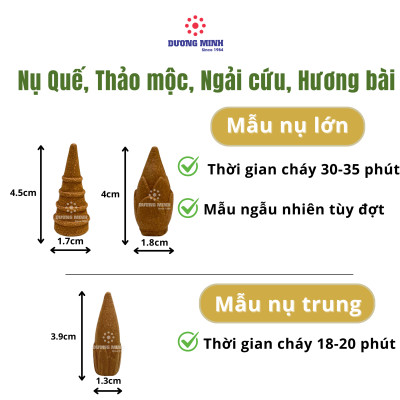 Nụ Trầm Dương Minh 100% thành phần tự nhiên trầm khói ngược xông nhà, thư giãn