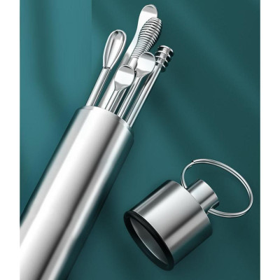 Bộ Dụng Cụ Ráy Tai, Vệ Sinh Tai Băng Inox 6 Món