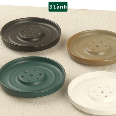 Đế Hứng Nhang Trầm Hương 3 Lành Bằng Gốm Tối Giản Phong Cách Thiền Nhật Đựng Tàn Nhang Giữ Sạch Bàn