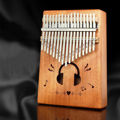 Đàn Kalimba 17 Phím - Đàn Kalimba Thumbs Piano Sử Dụng Ngón Tay | Tặng kèm búa chỉnh, khăn lau, dán nốt phím