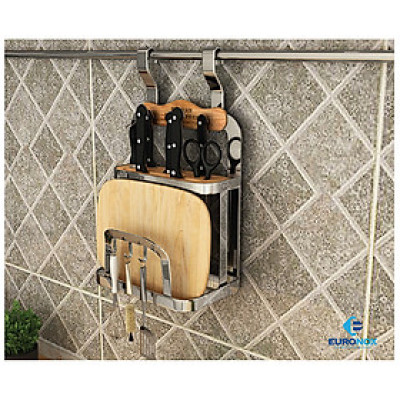 Giá dao thớt treo ngoài nan dẹt Hanging Kitchen baskets for knifes, cutting boards with Flat-bar