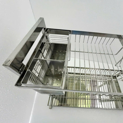 Kệ Chén Đa Năng Kibath Để Bàn Có Khay Hứng Nước KB-966