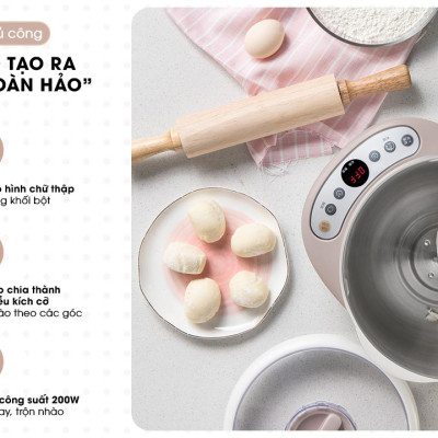 Máy nhào bột tự động 5L Bear DM-B50V1 - Hàng chính hãng