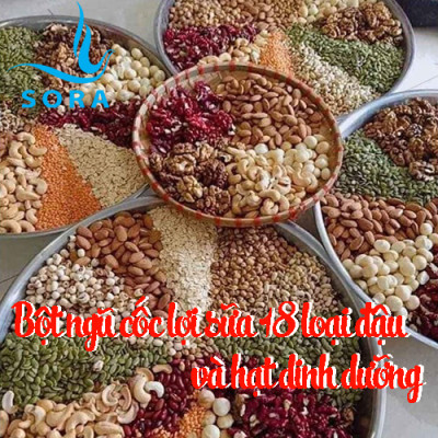 Sora Bột ngũ cốc lợi sữa 18 loại đậu &  hạt dinh dưỡng