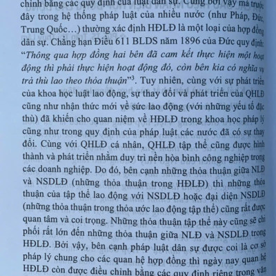 Hợp đồng trong lĩnh vực lao động