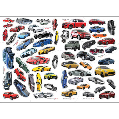 Sách - Bóc Dán Hình Sticker Thông Minh - Cars: Các Hãng Xe Hơi Trên Thế Giới Tập 2
