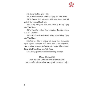 Sách - Tài Liệu Bồi Dưỡng Nhận Thức Về Đảng - NXB Chính Trị Quốc Gia