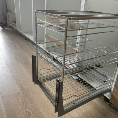 Kệ đựng gia vị chai lọ Ecalite EL-NP40B - Tủ ngang 400mm - Hàng chính hãng