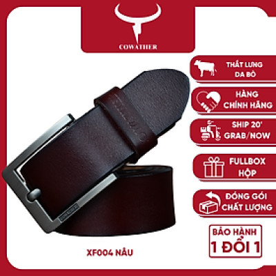Thắt Lưng Da Bò Chính hãng COWATHER XF004 Nâu