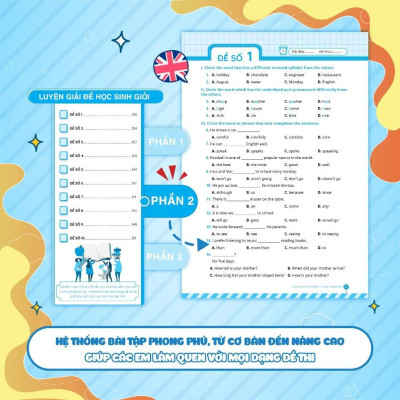 Sách - Luyện Giải Bộ Đề Bồi Dưỡng Học Sinh Giỏi Tiếng Anh Lớp 6 - Megabook