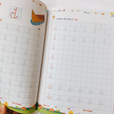 Sách - Bé Tập Tô Tập Viết Chữ To (Dành Cho Trẻ 4-6 Tuổi) - Bé Tự Tin Vào Lớp 1