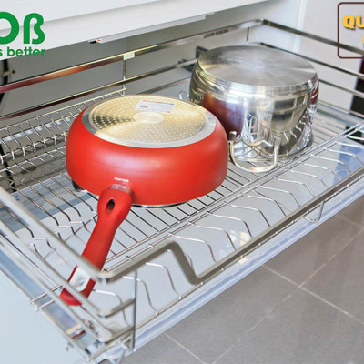 Giá úp bát đa năng nan dẹt inox 304 thương hiệu Grob mã GC304