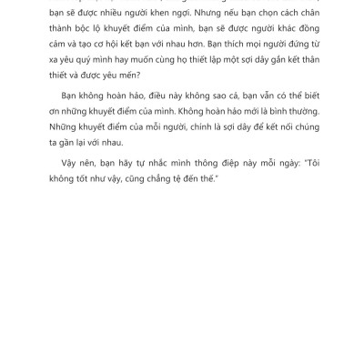 Sách - Cuốn Sách Về Một Người “Không Hoàn Hảo” Hạnh Phúc - 4 Bài Học Về Sự Trưởng Thành Cho Người Trẻ
