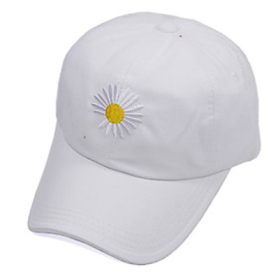 Mũ lưỡi trai thêu hoa cúc họa mi rơi cánh hot trend dành cho cả nam và nữ - Hạnh Dương