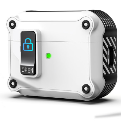 Case vỏ ốp dành cho tai nghe Airpods 1 2 3 4 Airpods Pro Airpod Pro 2 có khoá chống rơi 2 lớp cao cấp - Hàng chính hãng