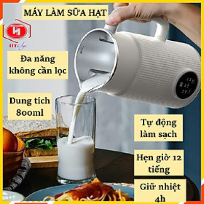 Máy Làm Sữa Hạt, Máy Nấu Sữa Hạt, Phiên Bản TIẾNG VIỆT, Dung Tích 800ml Với 8 Chế Độ Tiện Lợi - Hàng Nhập Khẩu