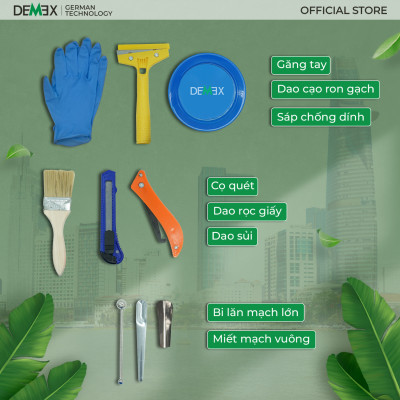 Bộ Dụng Cụ Thi Công Keo Chà Ron DEMEX - Keo Epoxy 2 Thành Phần (Không Gồm Súng Bơm Keo)