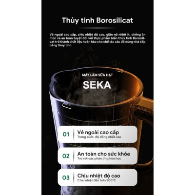 Máy Xay Sữa Hạt Đa Năng SEKA E300 - Hàng Chính Hãng