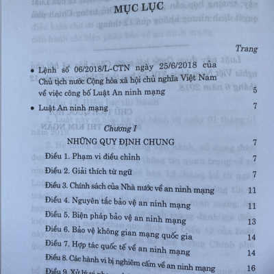 Luật An Ninh Mạng ( Hiện Hành )