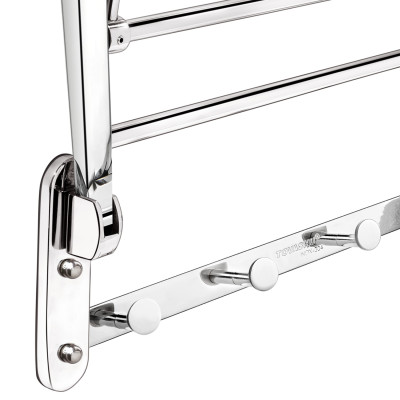 Máng khăn bồn xếp + 5 móc tròn (inox 304) TOVASHU 304-CX5