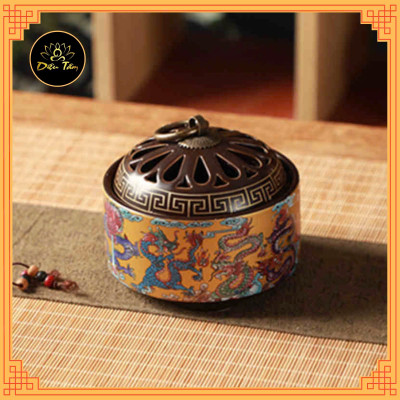 Lư điện xông trầm hương lư xông trầm size to có hẹn giờ có bảo hành dùng để xông trầm, tinh dầu - Diệu Tâm lư điện rồng