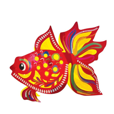 Lồng đèn Trung Thu - Lồng đèn trang trí "Ký ức tuổi thơ" hình Cá siêu to