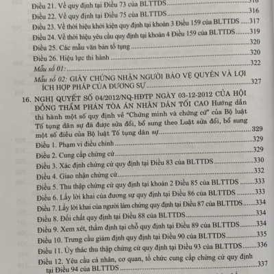 Hệ thống các nghị quyết của Hội đồng Thẩm phán Tòa án nhân dân tối cao về dân sự và tố tụng dân sự từ 1990-2023