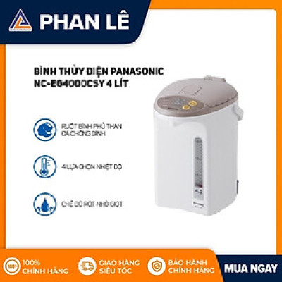 Bình Thủy Điện Tử Panasonic NC-EG4000CSY 4L - Hàng chính hãng