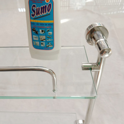 Kệ kính cường lực 2 tầng Kibath KB-812C