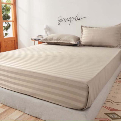 Bộ Ga Gối Cotton Kẻ 3F Lidaco Chuyên Dụng Cho Homestay, Khách Sạn - Be