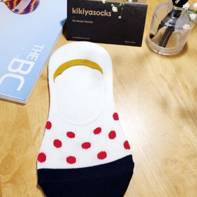 Tất vớ nữ cổ thấp chấm bi Kikiya cao cấp Hàn Quốc W-N-003