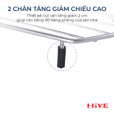 Kệ Tam Giác HiVE 2/3 Tầng Inox 304