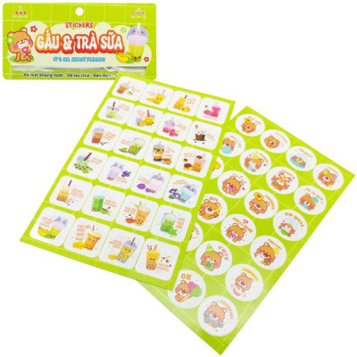 Stickers Gấu & Trà Sữa - Liên Hiệp Thành USGVTS