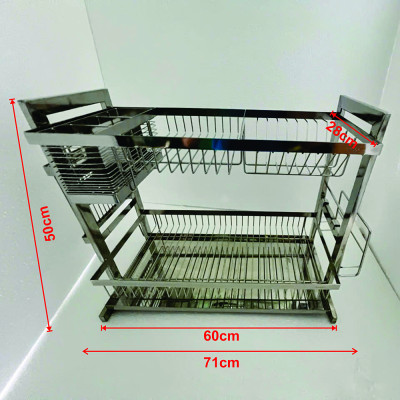 Kệ Chén Đa Năng Kibath Để Bàn Có Khay Hứng Nước KB-966