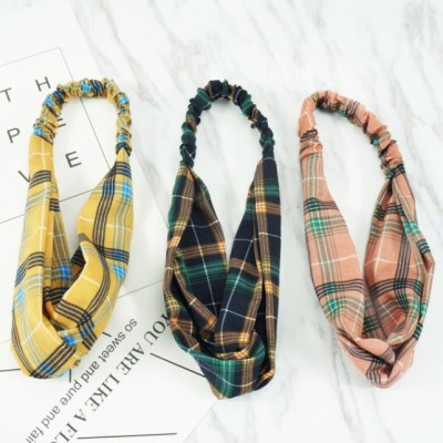 Combo 3 băng đô nữ TB38 kẻ karo và kẻ sọc giao mầu ngẫu nghiên