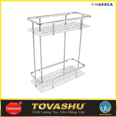 Kệ Inox Tấm Dài Đôi Tovashu TD2 (Inox 304 - Bảo hành 20 năm)