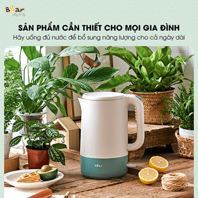 Ấm đun nước siêu tốc Bear ZDH-Q17B1 Hàng chính hãng