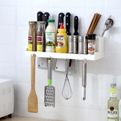 Kệ Đựng Gia Vị Nhà Bếp 4 Móc Treo Tường Thoát Nước (Màu ngẫu nhiên)