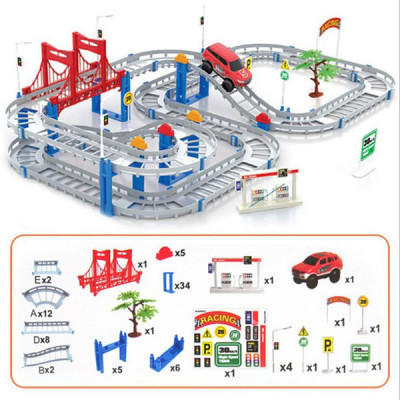 Bộ Lắp Ghép Sáng Tạo Đường Đua Ô Tô 88 Chi Tiết Siêu Hot Hit