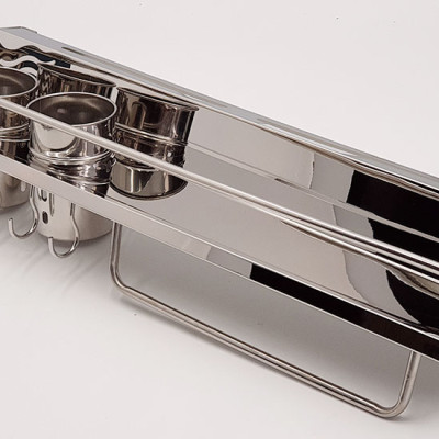 Kệ bếp đa năng Inox Eurolife EL-K1 (Trắng bạc)