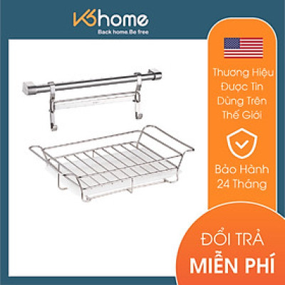 Combo kệ chén dĩa để bàn & thanh treo MOEN 