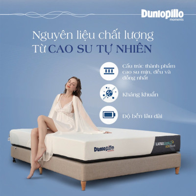 Nệm cao su thiên nhiên  Dunlopillo  World Relax Fresh 10cm