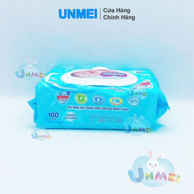Combo Tiết Kiệm - 4 Gói Khăn Ướt Bobby Care Không Hương 100 Tờ/Gói