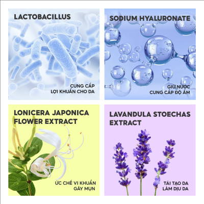 Combo cấp ẩm Lalamos Sữa rửa mặt phôi Kim Ngân Hoa 280ml + Toner cánh Kim Ngân Hoa 250ml