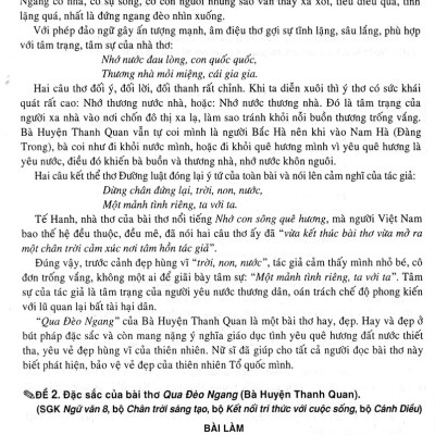 270 Đề Và Bài Văn Hay Lớp 8