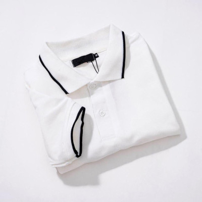 Áo Thun Có Cổ Màu Trắng Vải Cá Sấu Mè 4 Chiều Thời Trang 24h Dùng Chung Nam Nữ